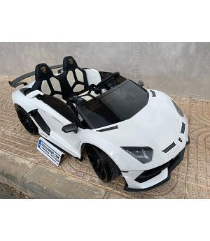 COCHE LAMBORGHINI AVENTADOR 24V, 2 PLAZAS, DRIFT, BLANCO -  INDA287-KI4c4k2028